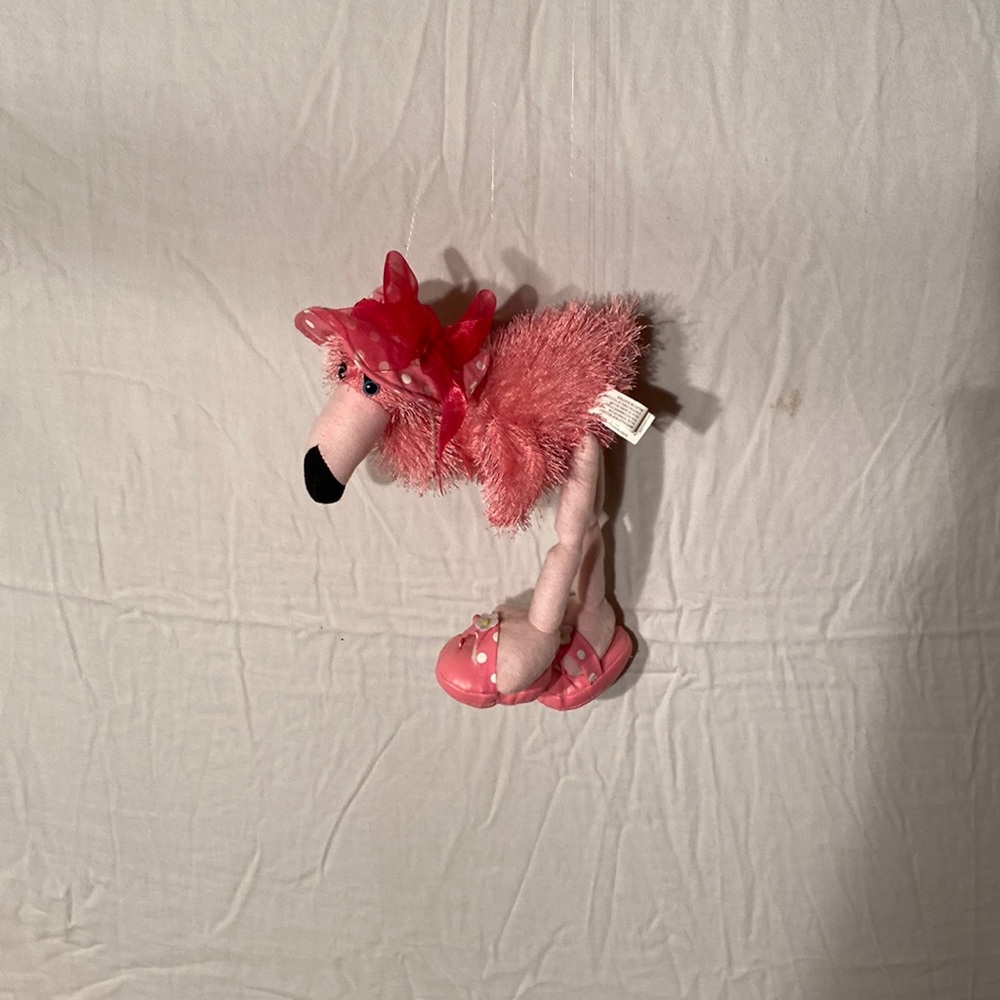 Pink flamingo, puppet